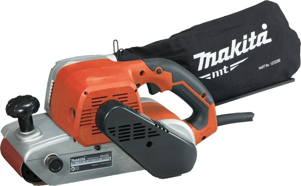 Makita M9400, Szlifierka taśmowa, Pomarańczowy, Srebrny, Zdjęcie produktu 