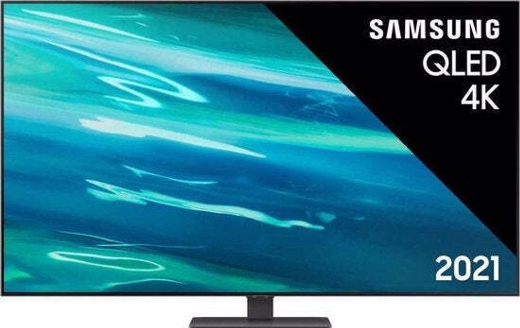 Samsung Q80A (2021), 139,7 cm (55"), 3840 x 2160 Pixel, QLED, Smart-TV, WLAN, Schwarz