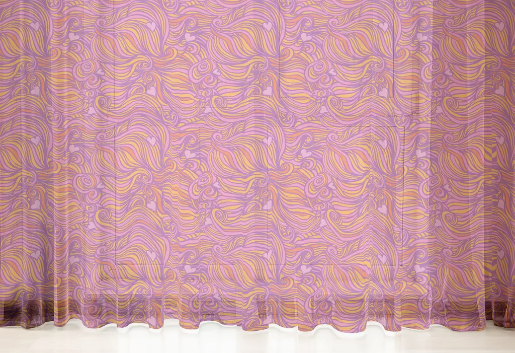 ABAKUHAUS Zig Zag Tessuto a Metraggio, Geometric Retro Funky, Tessuto in Microfibra per Arti e Mestieri, 3 m, Multicolore