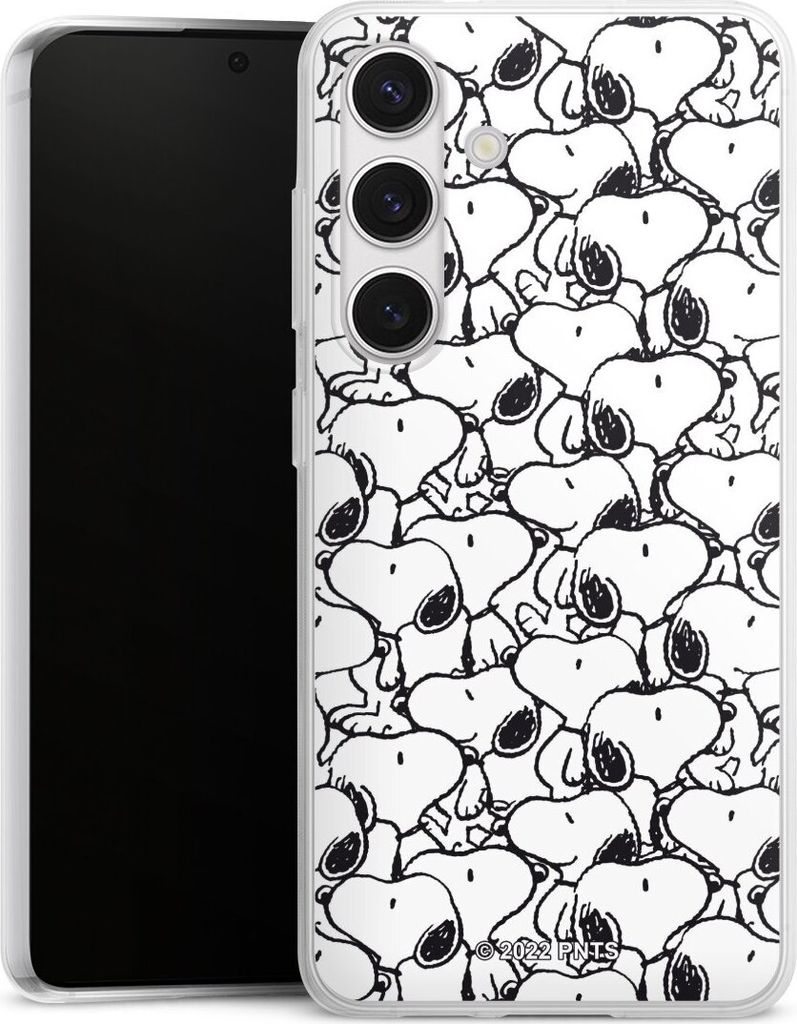 DeinDesign Slim Hülle für Samsung Galaxy S24 Silikon Case Ultra Dünn Handyhülle Muster Peanuts Snoopy