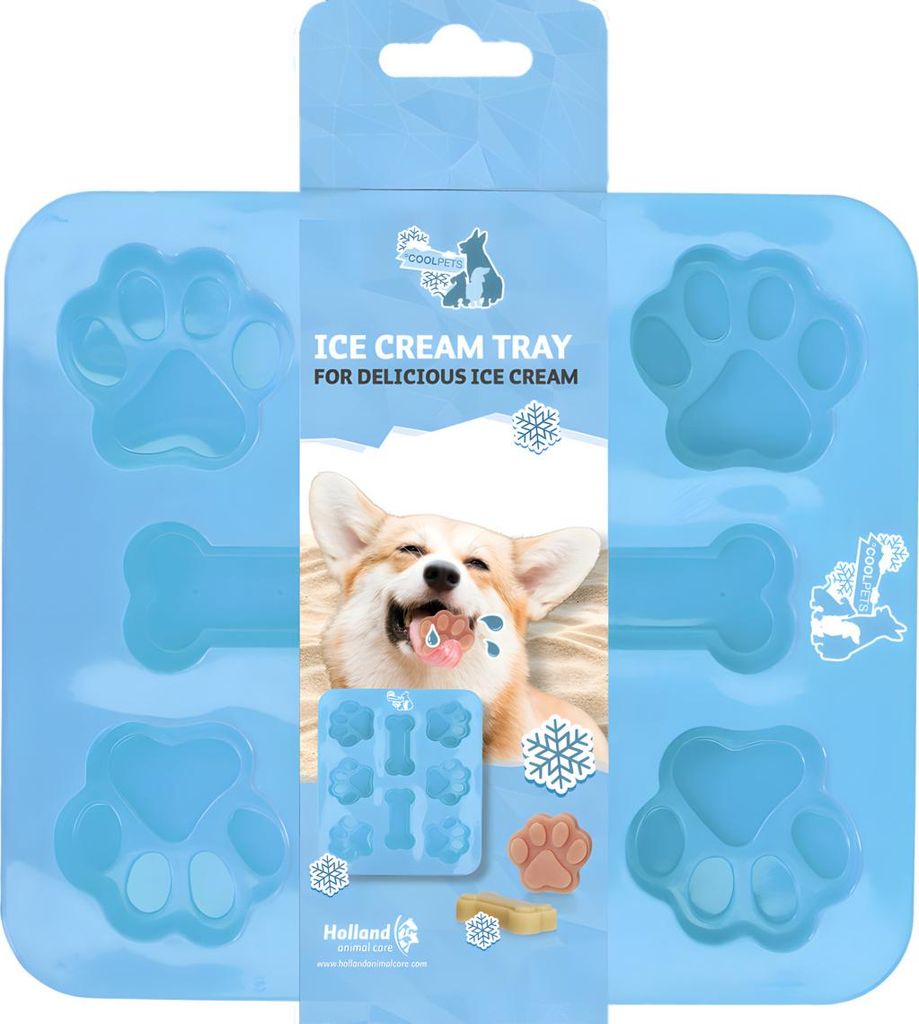 CoolPets Eisform Dog Ice Mix Tray blau