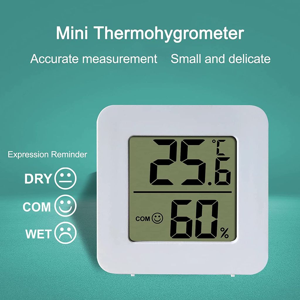6Stück Mini LCD Digital Thermometer