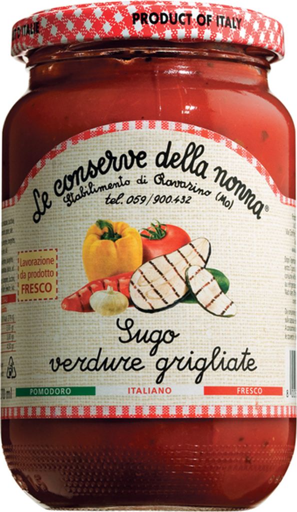 Le Conserve della Nonna Sugo alle Verdure, con verdure Immagine del prodotto 