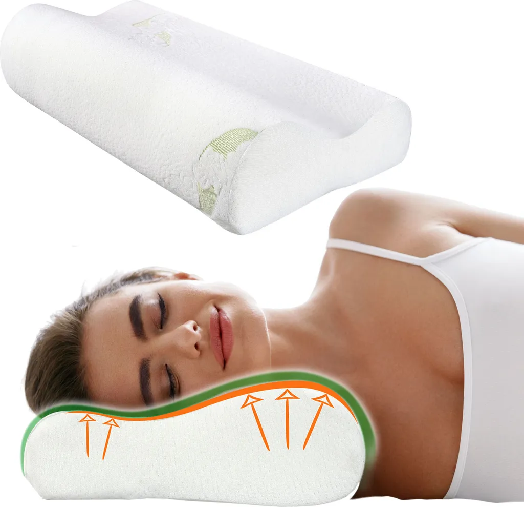 Oreiller de sommeil ergonomique Contour pour dormir sur le ventre et côté