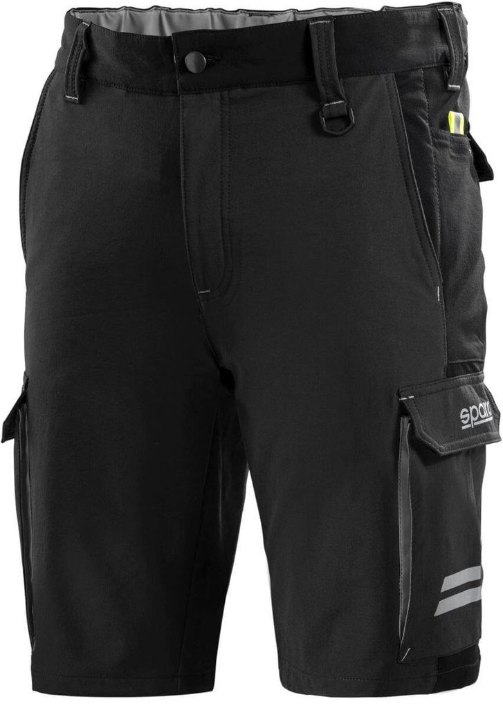 Verkauf Sparco Tech Shorts (Teamwork) - 90% Nylon 10% Elasthan - Größe XXXL Schwarz-Grau Farbe