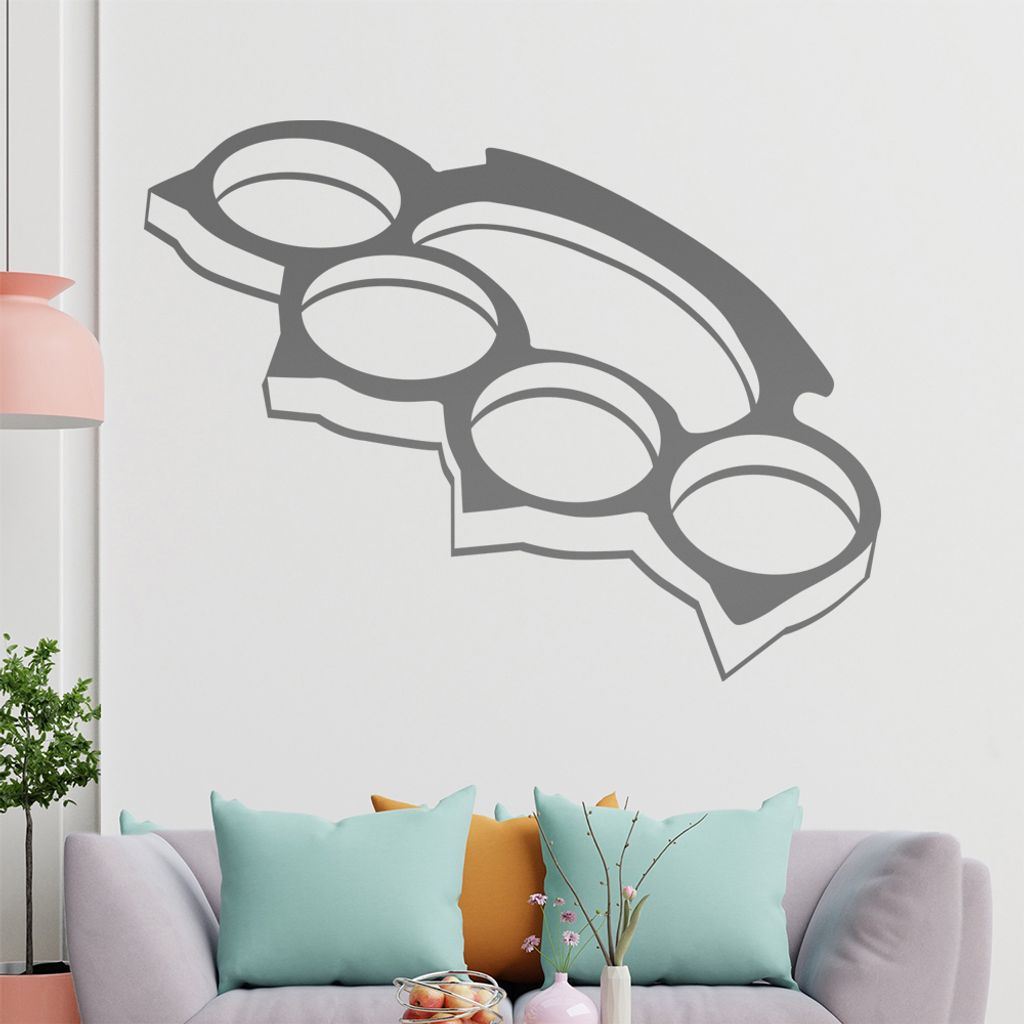 KIWISTAR Schlagring Wandtattoo in 6 Größen - Wandaufkleber Wall Sticker - Dekoration, Küche, Wohnzimmer, Schlafzimmer, Badezimmer