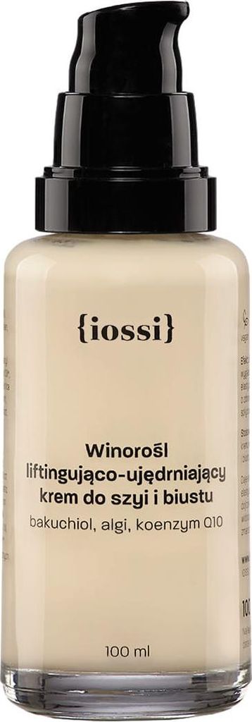 Iossi Winorośl Liftingująco-ujędrniający krem do szyi i biustu z bakuchiolem, 100ml