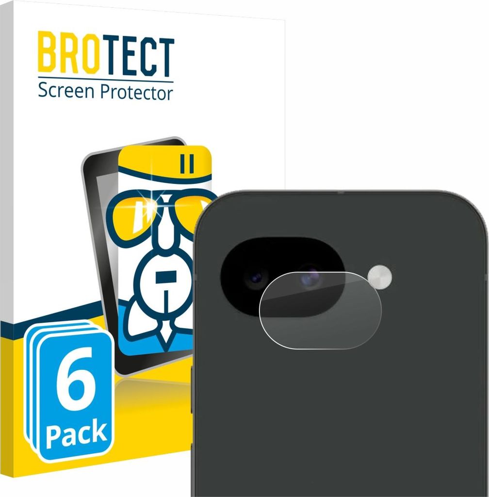 6x BROTECT Schutzglas für Google Pixel 10a (NUR Kameraschutz) Schutzfolie Panzer Folie Glas Display Schutz klar