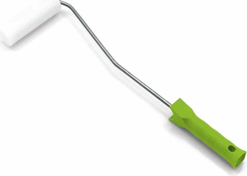 Lackierwalze fein 10 cm Komplettroller 40 cm Ø 35 mm, Rundung gerade