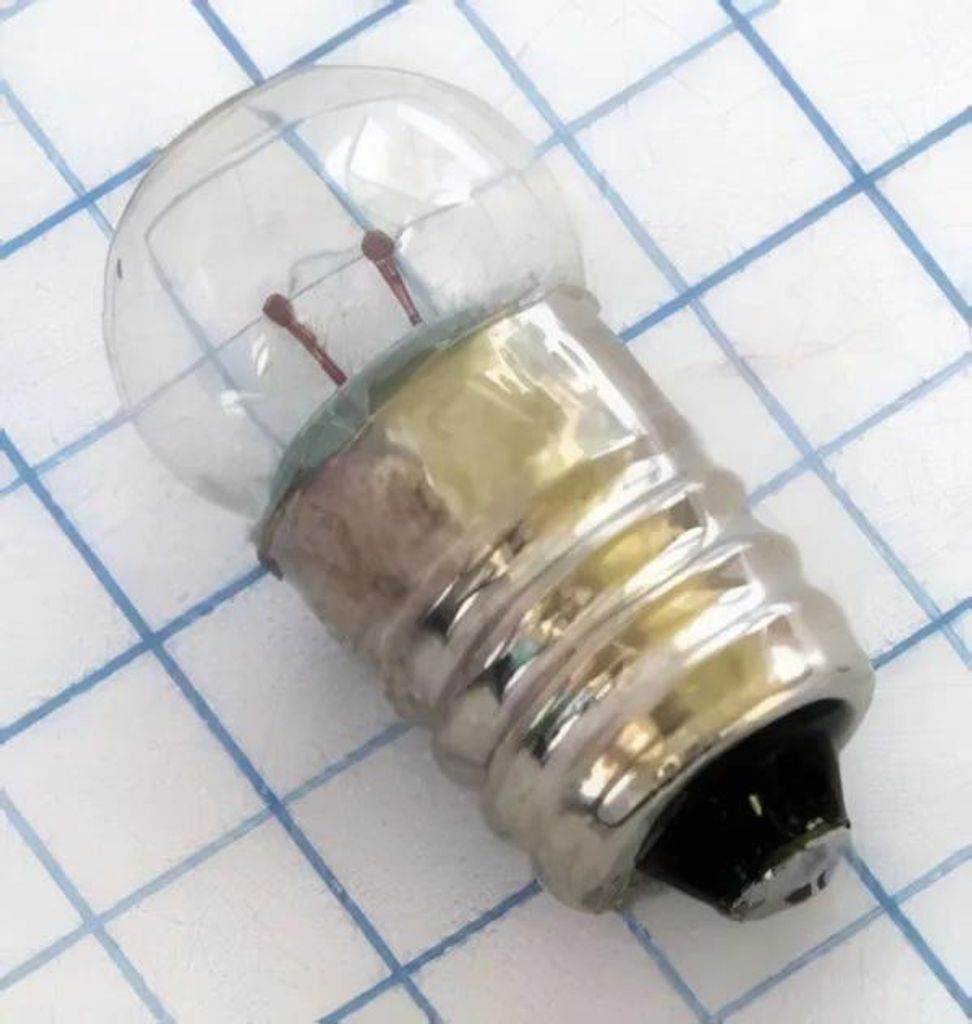 Ampoule 6,3V 300mA, culot E10, dimensions 11x23 mm Image du produit 