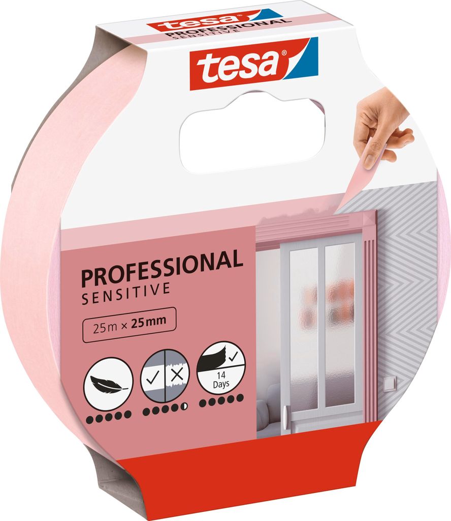 tesa Malerband Professional Sensitive - 25m x 25mm Produktbild 