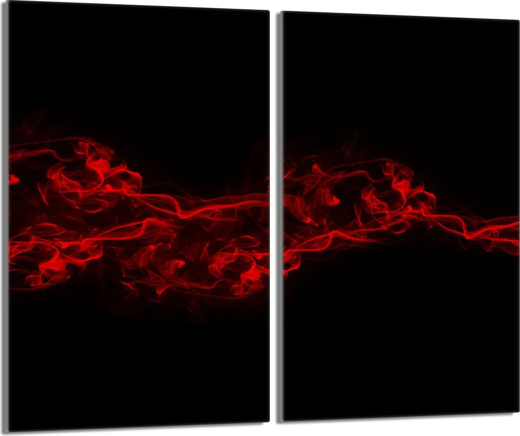 Protezione Professionale Piano Cottura - 2 Piastre Vetro Nero 30x52