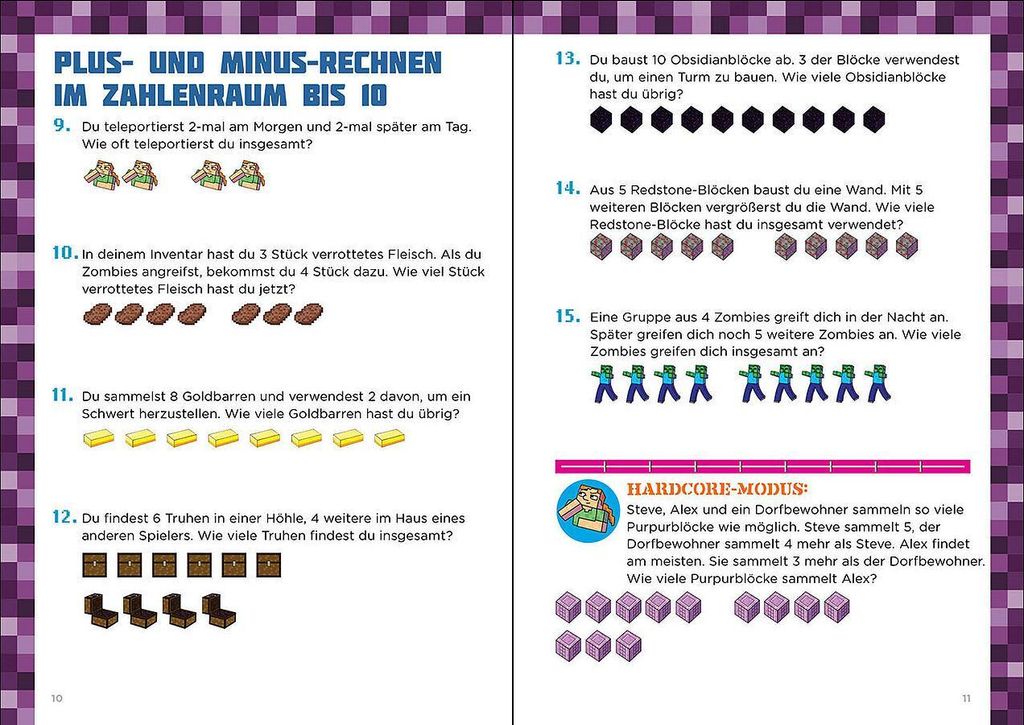 VERLAG: LOEWE VERLAG Mathe für Minecrafter - Mein extrastarkes Übungsbuch