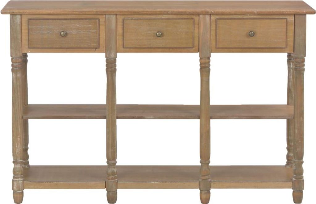 vidaXL Konzolový stôl 110x30x76 cm odvodený výrobok z dreva Obrázok produktu 