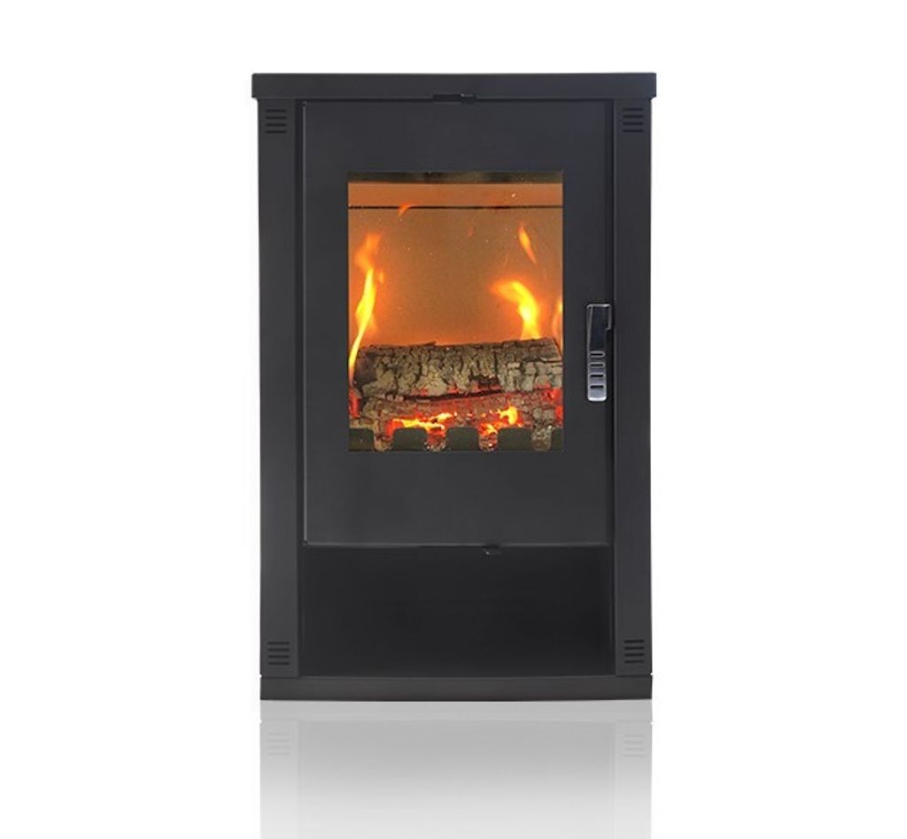 Krbová kamna moderní model Lheia Black, energetická Obrázek produktu 