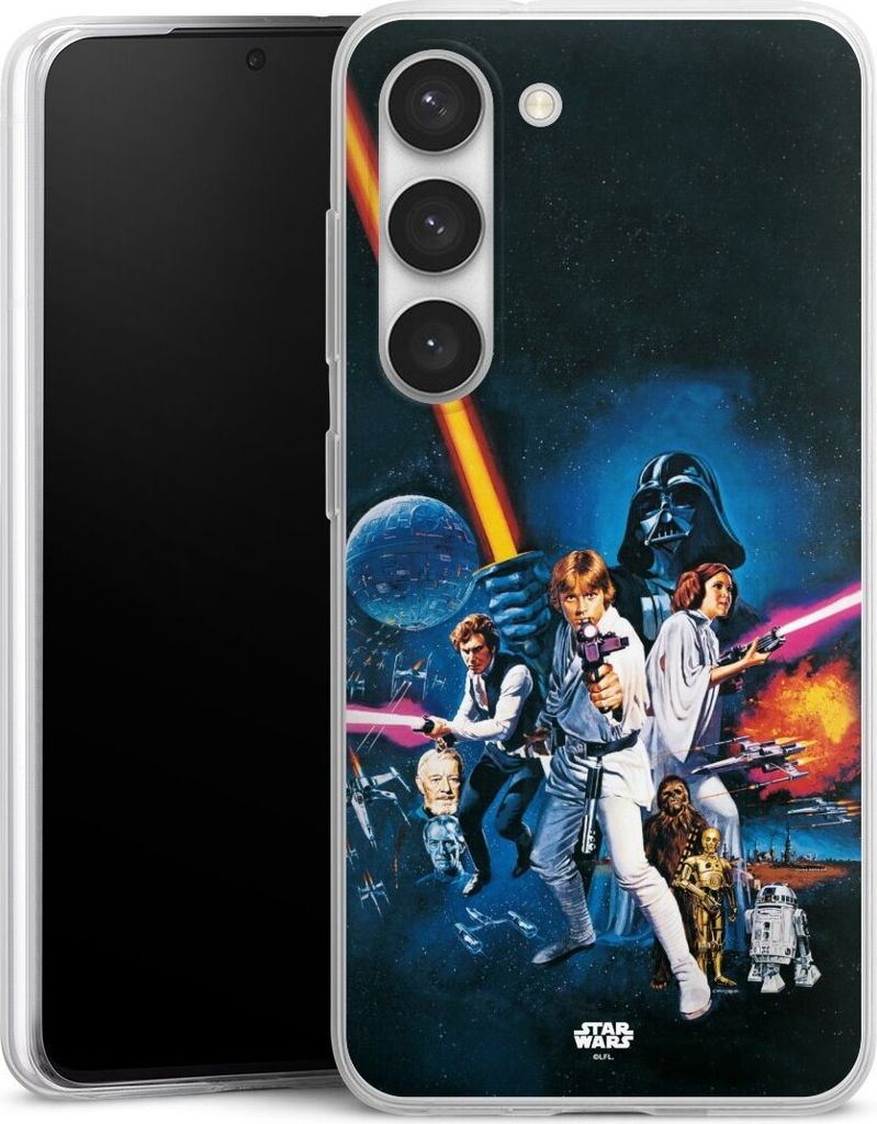 DeinDesign Slim Hülle für Samsung Galaxy S23 Silikon Case Ultra Dünn Handyhülle Episode IV Fanartikel Star Wars