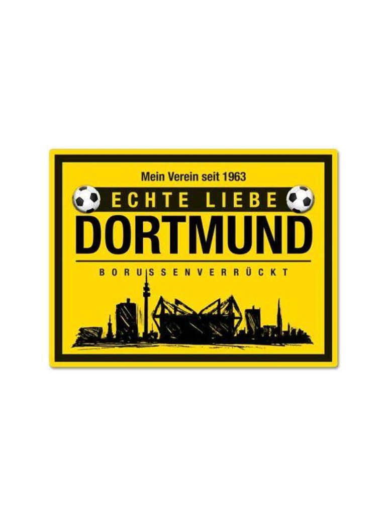 Dortmund, Magnet, Blech 8 x 10,6 cm, MN-F004