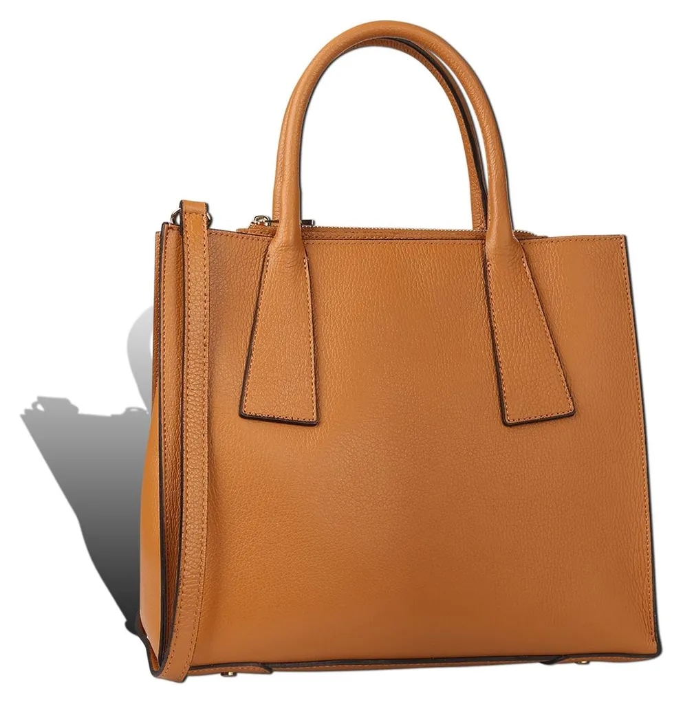 Grand sac à main pour femme coloris marron clair chic et spacieux 32cm