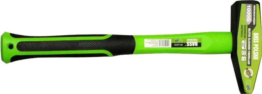 Bass Polska 1000g Schlosserhammer mit Fiberglasgriff Produktbild 