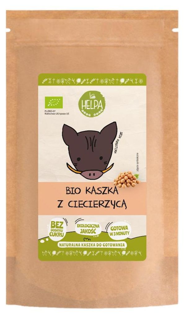 KASZKA ORKISZOWA Z CIECIERZYCĄ BEZ DODATKU CUKRÓW BIO 200 g - HELPA