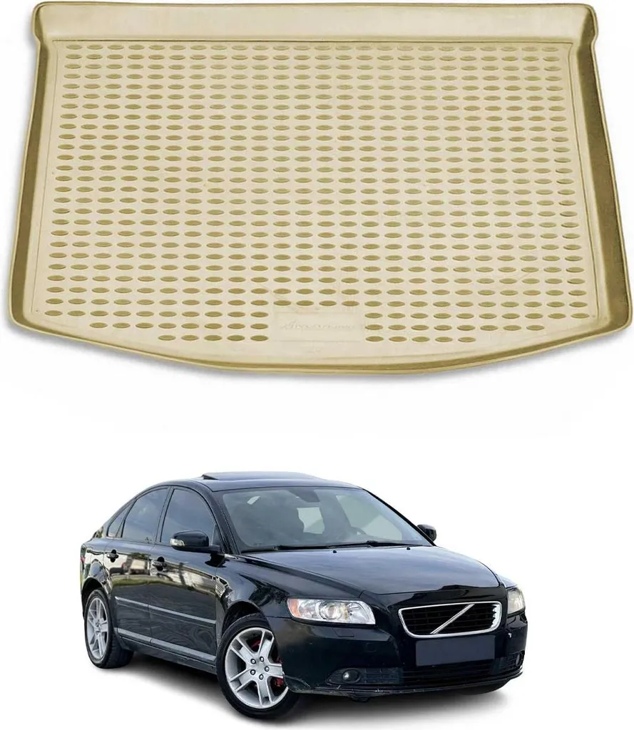 Protezione Baule Volvo S40 2004-2012 | Vasca Gomma Beige per Famiglie
