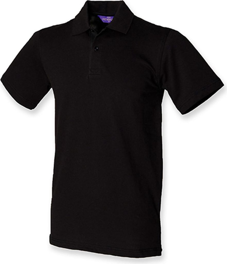 Henbury H305 | MenŽs Stretch Poloshirt Herren - WRAP - Farbe: Black - Größe: M