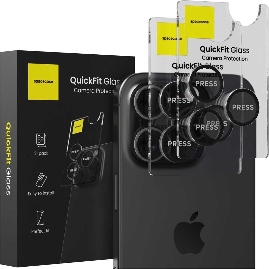 Spacecase QuickFit Kamera iPhone 15 Pro/15 Pro Max schwarz