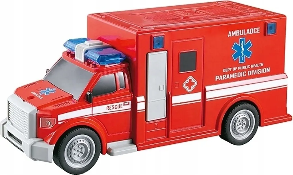 Ambulance Lumineuse et Sonore WY670B à Friction Haute Qualité