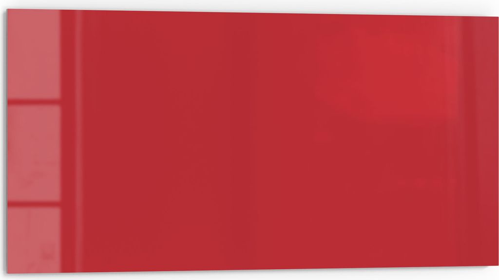DEQORI Küchenrückwand Glas 80x40 cm 'Rot' Spritzschutz Bad Produktbild 