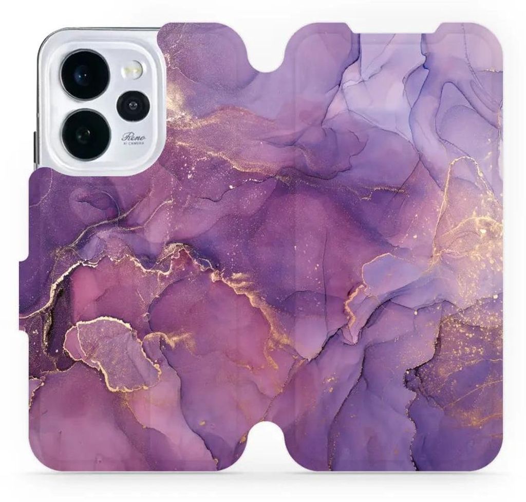 Handyhülle mit klappe für Oppo Reno 15 Pro, Mobiwear Book, Violett