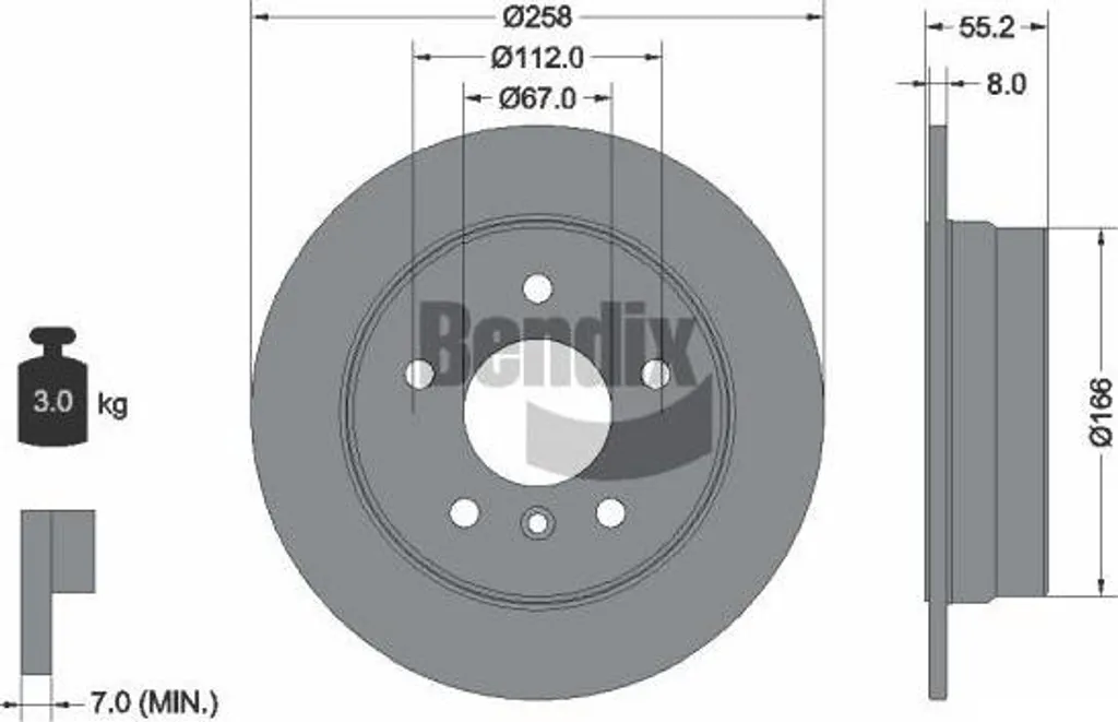 Éliminez les Vibrations : Disque de Frein Bendix BDS1419 Classe A/Vaneo