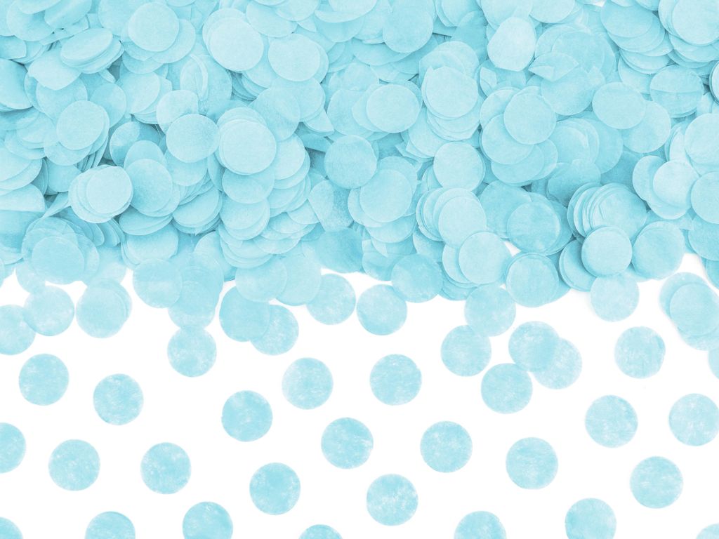Konfetti Kreise, hellblau, 15g, 1 Packung