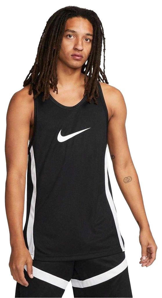 Nike - "Icon" Basketball-Trikot für Herren, Dri-FIT GT18786 (XL) (Schwarz)
