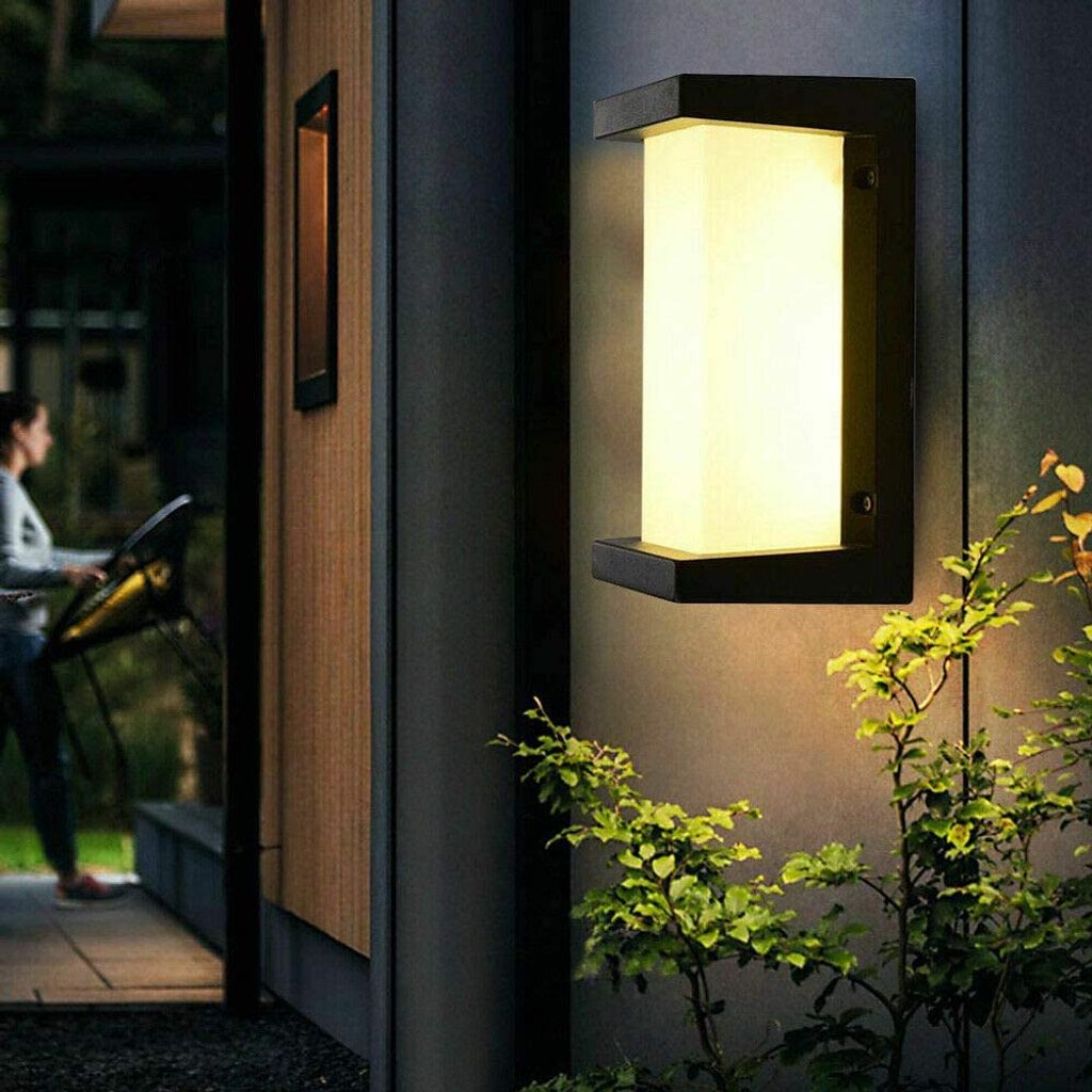 LED Außenlampe Design Außenleuchte Gartenlampe Wandlampe Edelstahl Gartenleuchte 