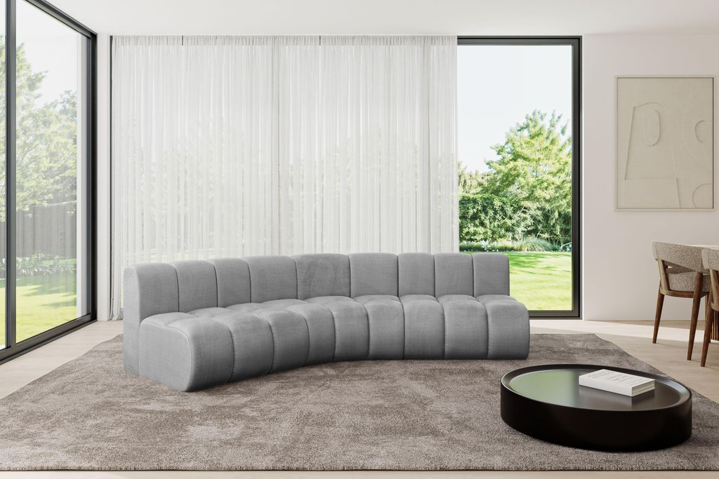 ALTDECOR Modulares Sofa Ecksofa in L-Form - Montra-L1 - 290x174x70 cm Grau - Corner modular Sofa Eckcouch Couch Wohnlandschaft Cauchsofa Bodensofa ...