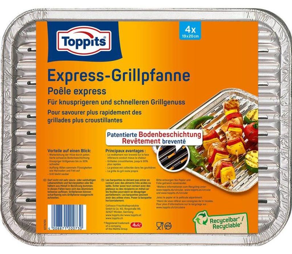 Toppits Express Grill Pfanne Produktbild 