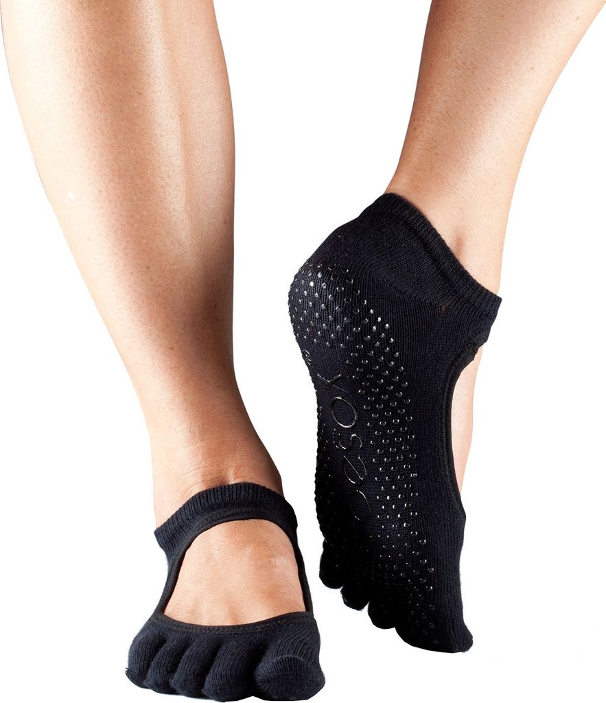 ToeSox Full-Toe Bellarina Black Gr. M