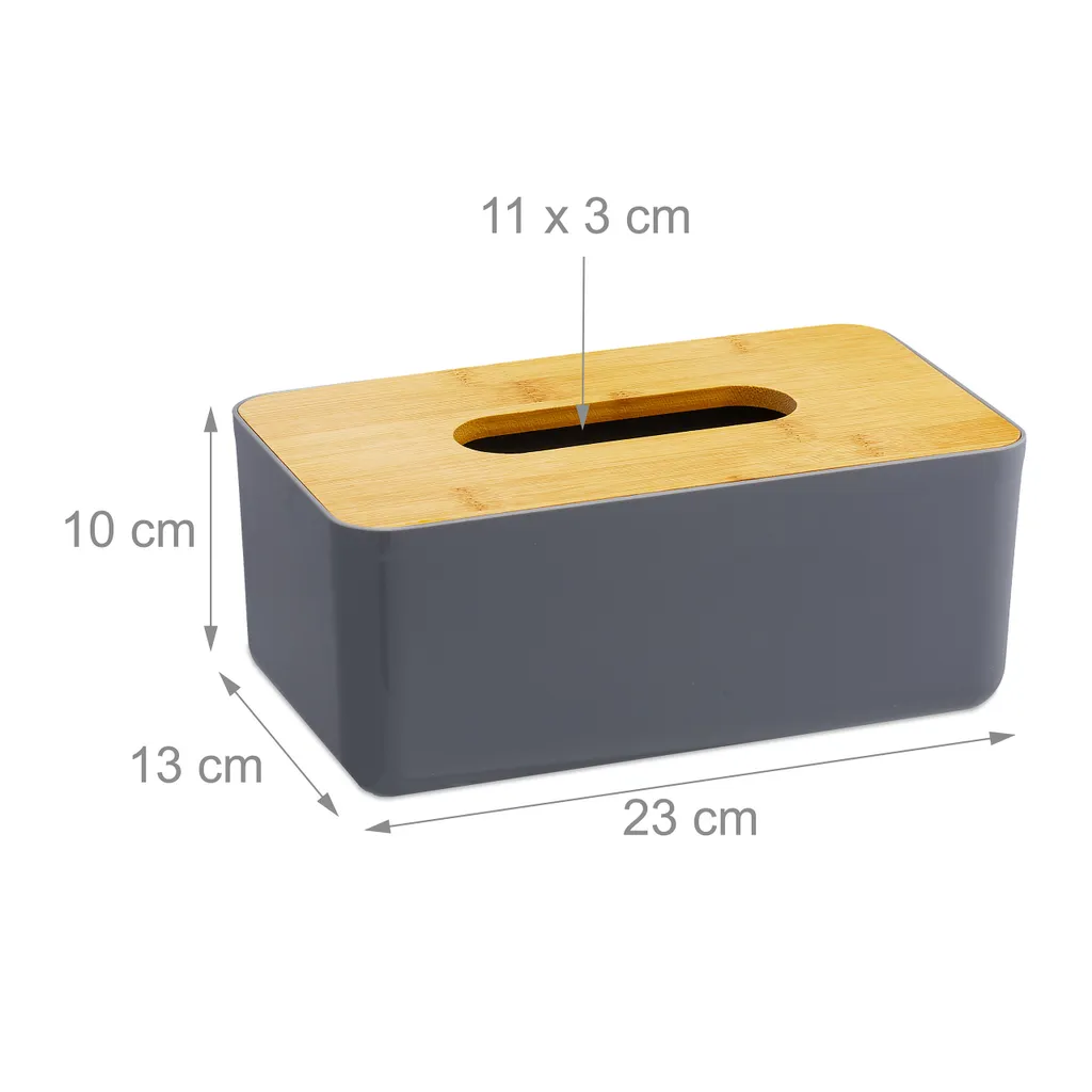 NASIX Copri Scatola per fazzoletti da scrivania in plastica Moderna e Minimalista Porta Asciugamani di Carta da Incasso Primavera casa Bagno Camera da Letto Cucina Ufficio