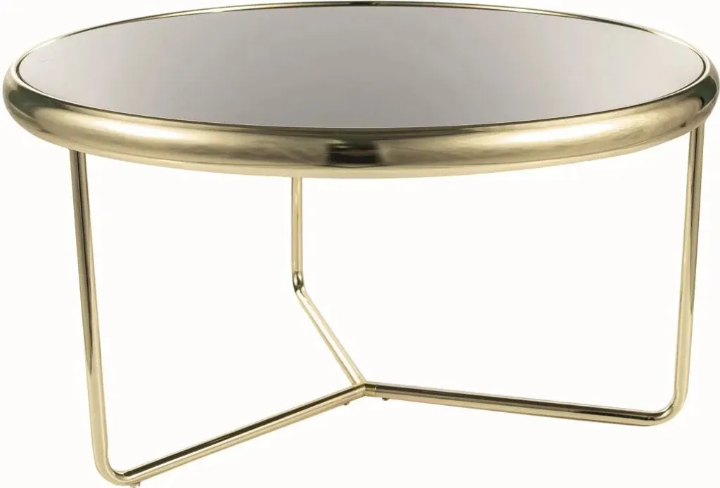 Table basse TAKIS noir et or design chic pour un salon sophistiqué - 2