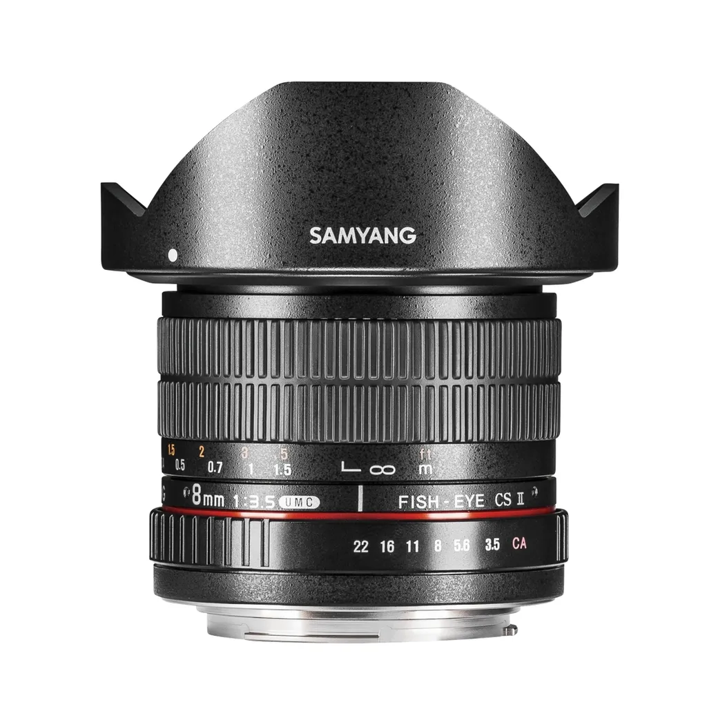 Objectif photo Samyang 8mm Fisheye Nikon idéal pour panorama et immo