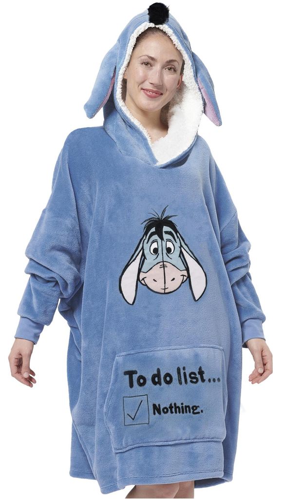 Disney I-Aah Esel Oversize Cozy Hoodie mit Ohren für Damen Produktbild 
