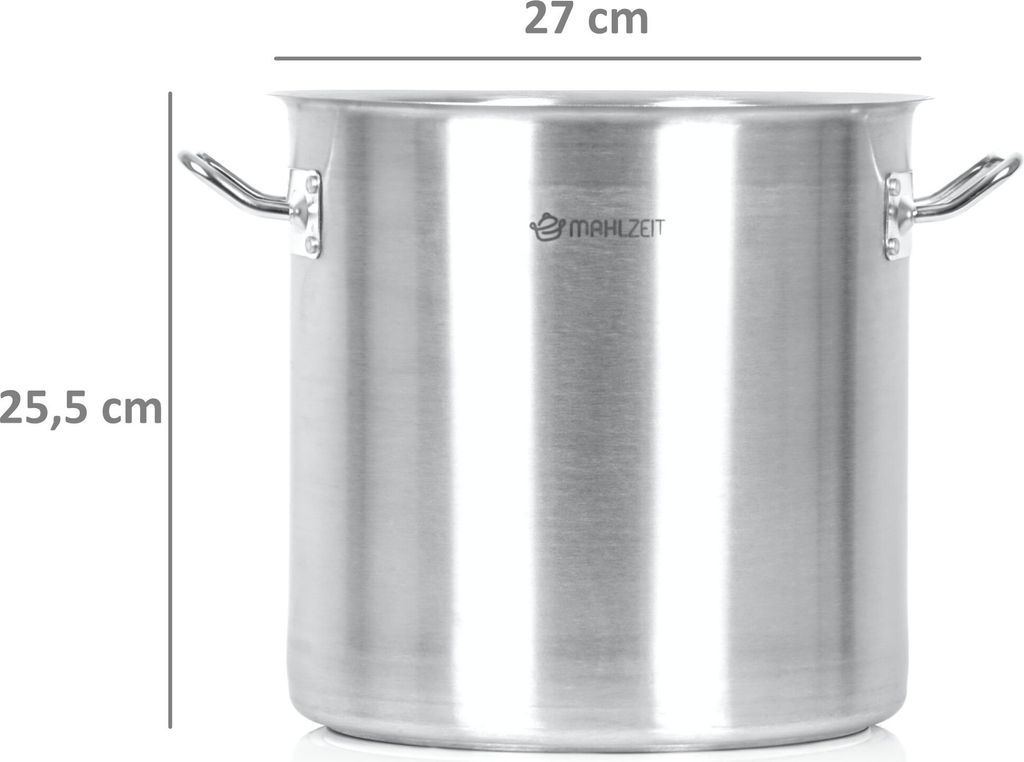 BERGNER Gourmet | Kochtopf Mit Glasdeckel | 8 L Fassungsvermögen | Aus