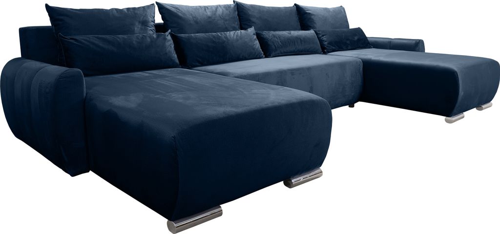 Blau Grosses Ecksofa Bett Koda U Bettencontainer
