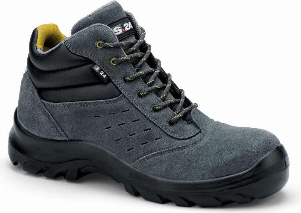 S24 COPA S1P Sicherheitsschuhe - Graues Veloursspaltleder - Größe 39 - 5702