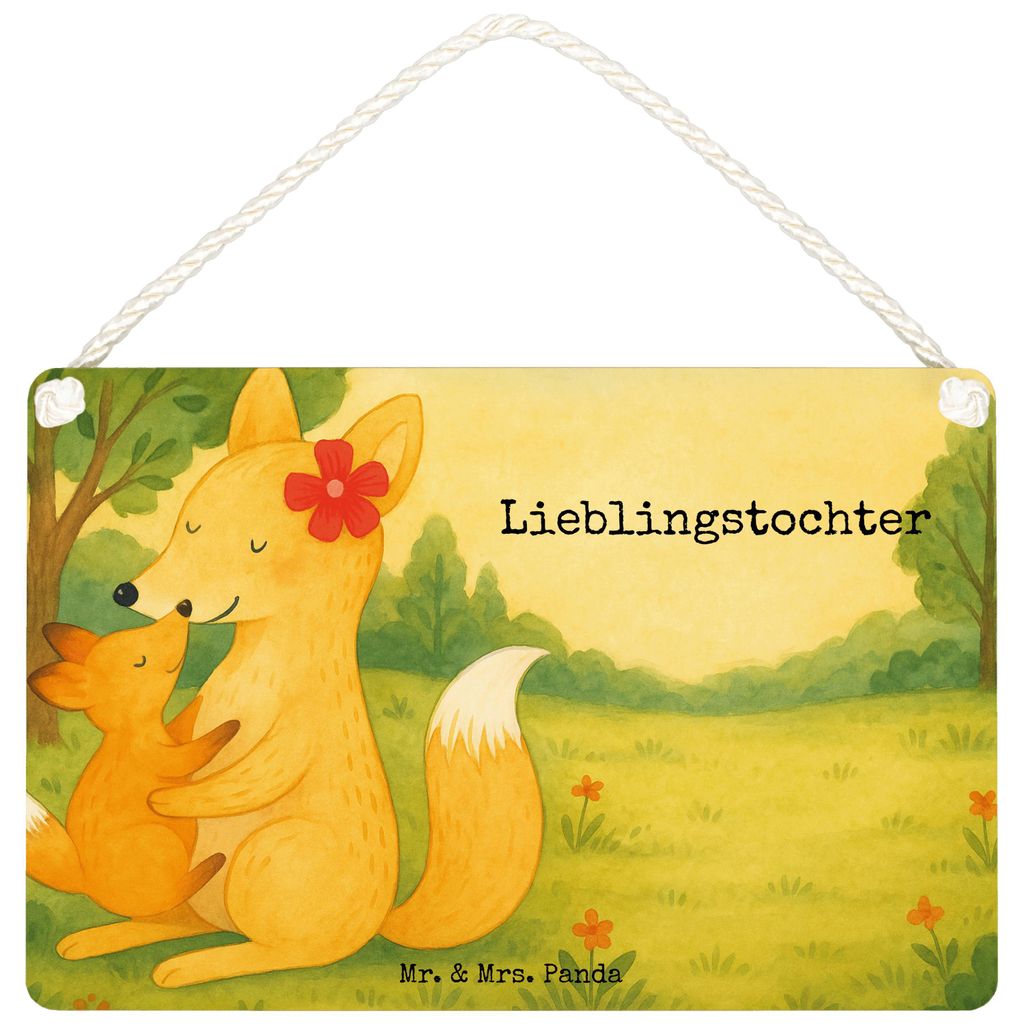 Mr. & Mrs. Panda hängeschild Fuchs Mama Design DIN A5 - Weiß - Geschenk, Türschild, wandtafel, Tochter, Wandbild Holz, Mutter, holzbild, Schild,...