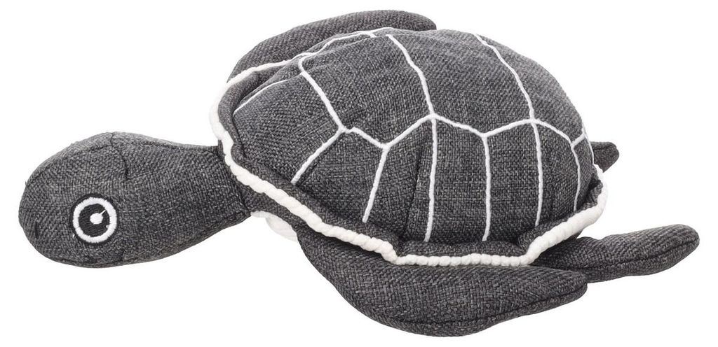 Flamingo Hundespielzeug Flipper Schildkröte grau, Größe: S