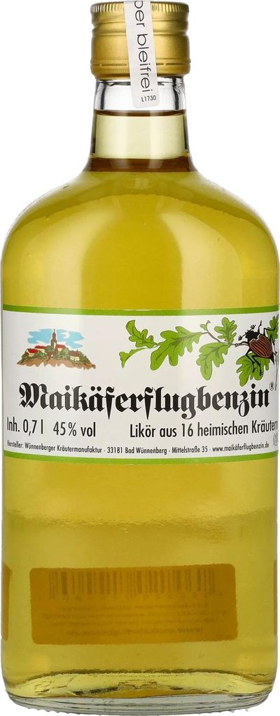 Maikäferflugbenzin Likör 45% Vol. 0,7l Image du produit 