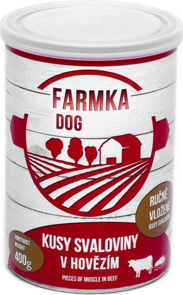 Konzerva pro psy Falco FARMKA DOG 400g se svalovinou Obrázek produktu 