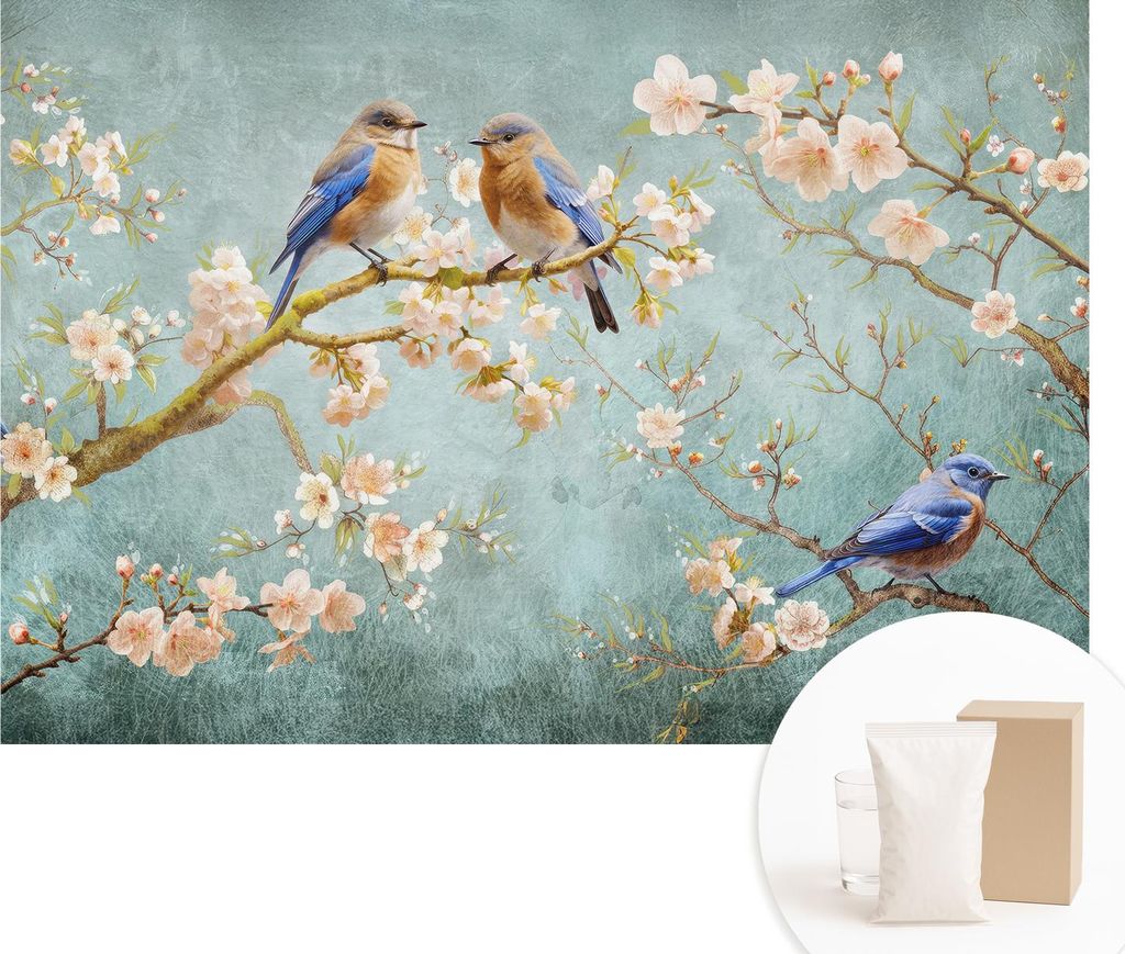Fototapete - Wandbilder für Wohnzimmer - 152x104 cm - Dekorative Wandfolie - Modernes Design für Wanddekoration - Tapeten für Innenräume - Frü...