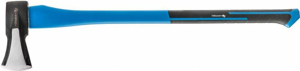 HÖGERT TECHNIK Spaltaxt 2000g mit Glasfaserstiel, gehärteter Stahl, 47-55 HRC, profiliertes Axtblatt mit Keil, ergonomischer Rutschfester Griff, ...